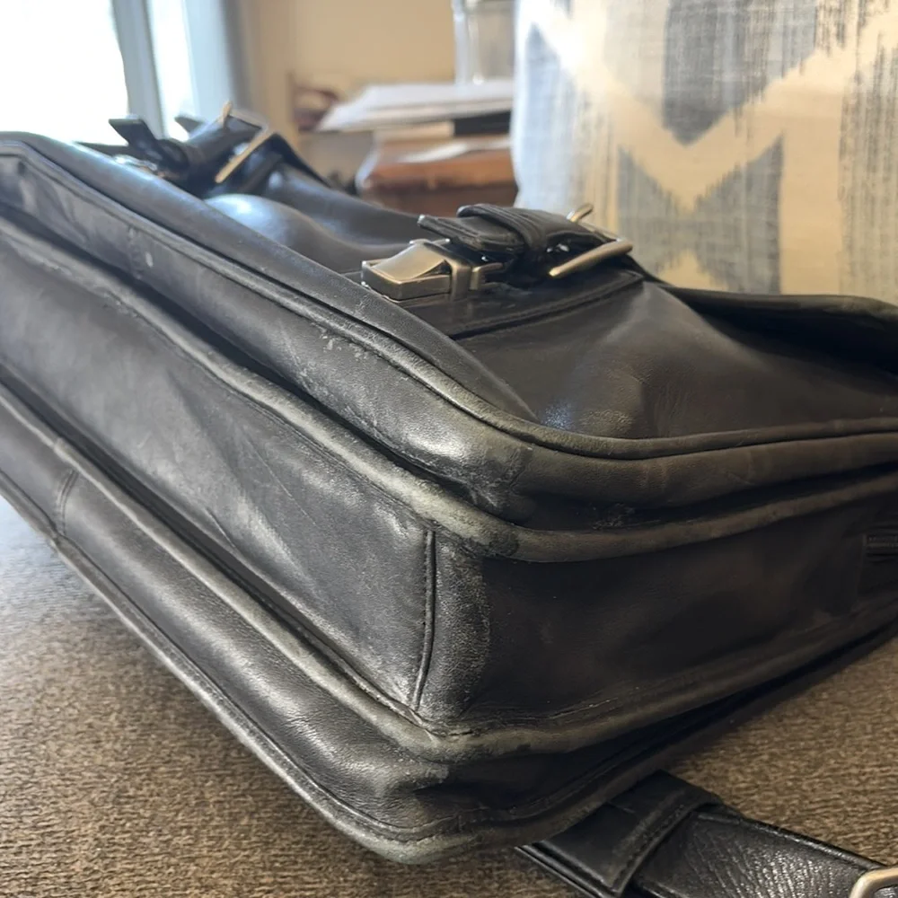 Coach Black Leather Briefcase - Picture 4 of 16